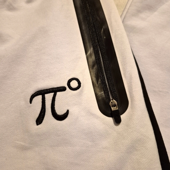 Pidogym Limited Edition white with black accents men's XL slim fit jogging pants - Picture 11 of 16